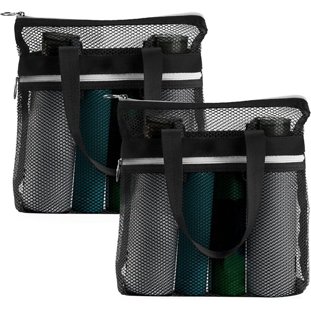 DODAMOUR 2 Packs Mesh Shower Caddy, Portable Shower Tote Bag for