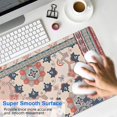 thumbnail image 4 of Long Mouse Pads for Desk,Multicolor Ethnic Patchwork Pattern Desk Mats on Top Of Desks, Desk Mouse Pad Extra Large with 3mm Non-Slip Base and Stitched Edge for Gaming,Office,Work,Home 31.5"x15.7", 4 of 6