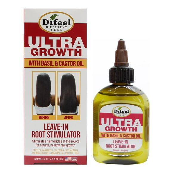 Sunflower Difeel Basilic Ultra Growth et Huile de Ricin Laisser dans le Stimulateur de Racine 2,5 fl oz