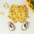 thumbnail image 7 of Dooleck Ribbed Baby Clothes Floral Outfit Infant Bodysuit Onesies Bloomer Shorts Set, 7 of 7