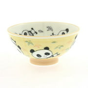 2 Pc Japanese Yellow Panda/green Bmb Rice Bowl Set Includes 2 Bowls
