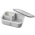 thumbnail image 1 of LCXmlly Freshness Sealed Box Stackable Drainer Seal Box with Drainage Hole Divided 2/3 Gird Food Crisper, 1 of 8