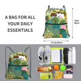 thumbnail image 2 of Pofeuu Garden Farm Print Drawstring Backpack Water Resistant String Bag Sports Sackpack Gym Sack with Side Pocket for Men Women, 2 of 6