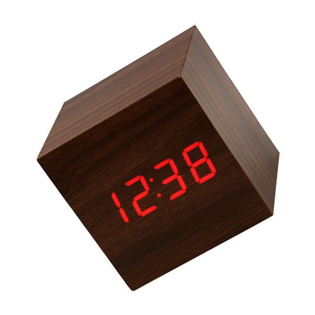 Advancent Reloj despertador Digital de escritorio, decoración para el hogar, exquisito tamaño pequeño, estilo Simple, para interiores, mesita Electrodomésticos