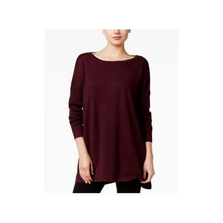 - Style & Co. Women's Petites Ribbed Long Sleeves Tunic Top - Petities - L - PURPLE