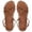 Brown, variant on Jane Wardrobe Women's Summer Roman Flat Sandals with Thick Sole & French Elegance Design, Roman Style, Thick Sole, 1 Pair of Sandals, Sizes 36-43 - for Summer Casual Wear