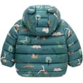 thumbnail image 4 of WIBACKER Baby Girls, Toddlers, and Boys' Lightweight Hooded Puffer Jacket Winter Coat Cartoons Outerwear, 4 of 6