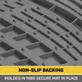 thumbnail image 6 of Cat ToughRide 3-Piece All Season Rubber Floor Mats - Gray, Deep Dish Protection For Car, Truck, Van, SUV, 6 of 8
