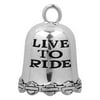 Harley-Davidson Live To Ride, Ride To Live Ride Bell, Durable Zinc HRB028, Harley Davidson