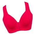 thumbnail image 4 of Sujetador Inalámbrico Transpirable Hebilla Frontal Correa Ancha Ropa Interior Delgada para Mujer Niña, Rojo, 46/105 sidaley AP001203-42, 4 of 7