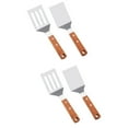 thumbnail image 6 of Hemoton 4 Pcs Stainless Steel Steak Spatula Slotted Spatula Frying Spatula Cooking Spatula Wooden Handle Spatula, 6 of 8