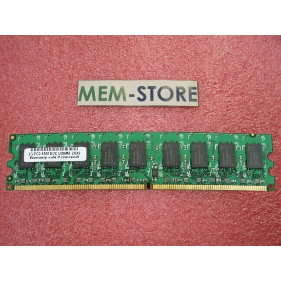 2GB DDR2 667MHz ECC UDIMM Crucial CT25672AA667.M18FG Equivalent RAM Memory (3rd Party)