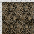 thumbnail image 3 of Soimoi Asian Paisley Printed, Poly Canvas Fabric, Decor Sewing Fabric by The Yard 56 Inch Wide,Decorative Fabric for Curtains Tote Bags, Black, 3 of 5