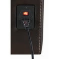 thumbnail image 3 of Benjara Leatherette Power Recliner Loveseat with USB Docks, Espresso Brown, 3 of 4