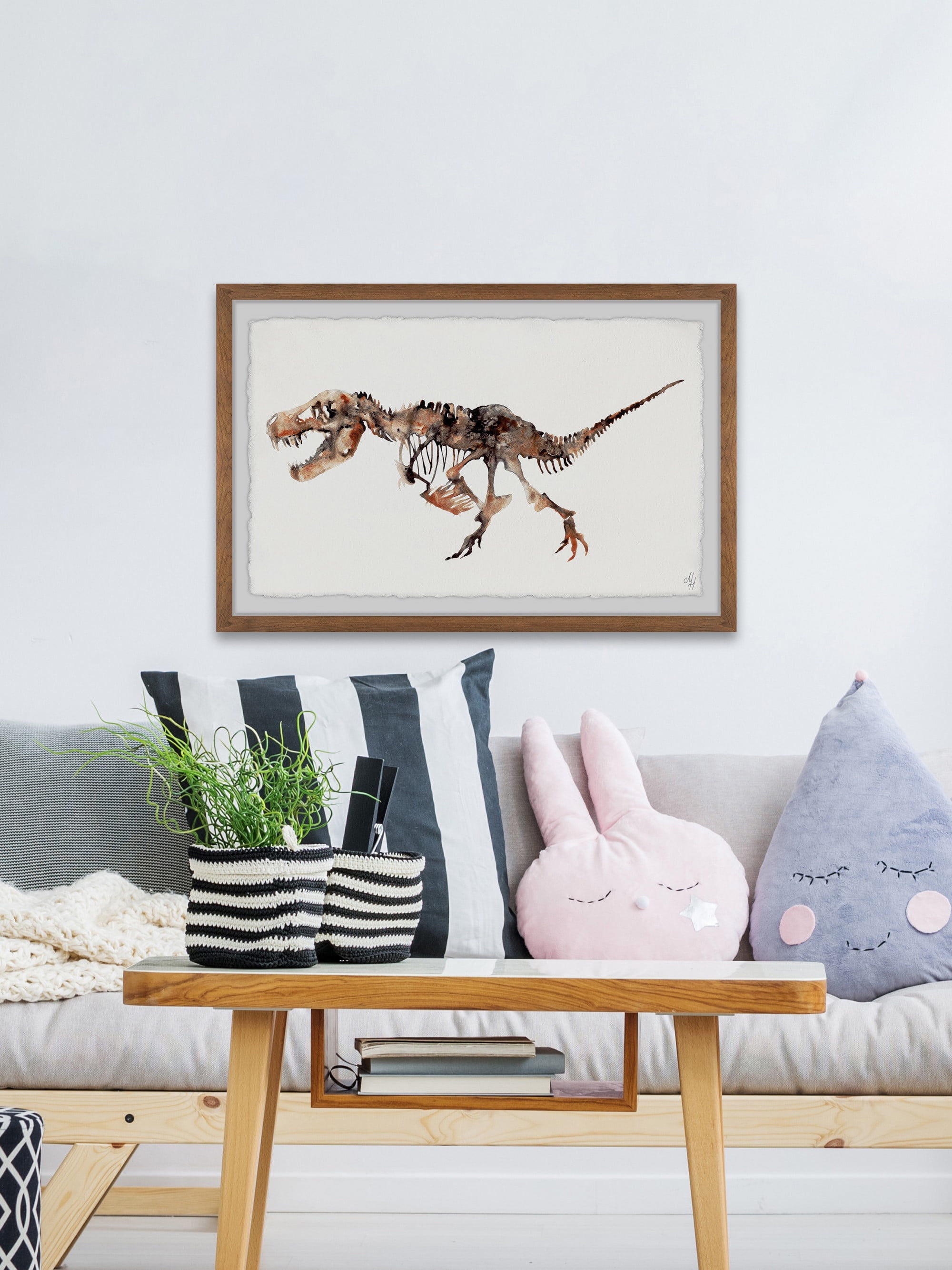 Marmont Hill Big T-Rex Skeleton Framed Wall Art