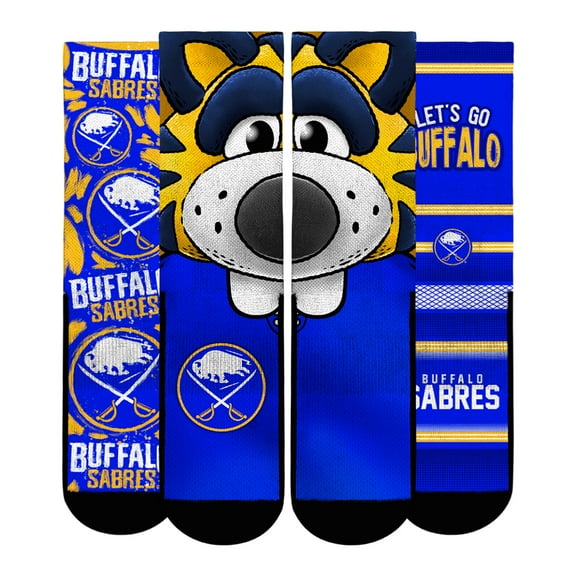 Unisex Rock Em Socks  Buffalo Sabres Fan Favorites Three-Pack Crew Socks Set