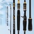 thumbnail image 4 of Riwcyla Carbon Fiber Fishing Rod, Fast Action Lightweight Pole with EVA Handle, 4-12lb Line Weight for Freshwater Saltwater Bass Trout Fishing, 4 of 5