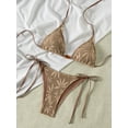 thumbnail image 5 of Top-kevin Women's Triangle Bikini Set Halter String Two Piece Swimsuit High Cut Sexy Bathing Suit Cheeky Cute Swimwear, 5 of 21
