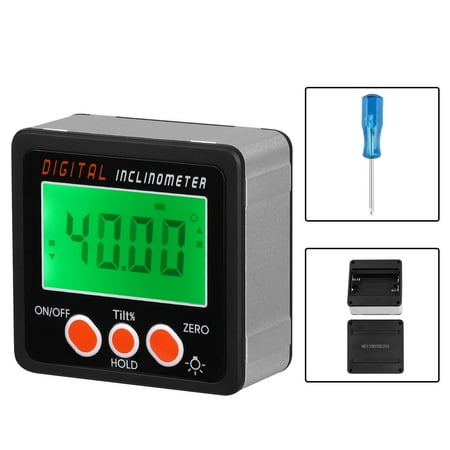 TSV LED Backlight Digital Level Box Protractor Angle Finder Level Gauge Bevel Gage Inclinometer with Magnetic Base