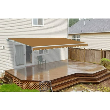 Aleko 20 X10 Retractable Motorized Patio Awning Multiple Colors Aleko 20 X10 Retractable Motorized Patio Awning Multiple Colors