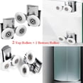 thumbnail image 4 of Moyic 4 ruedas para puerta de ducha de alta resistencia, rodillos deslizantes suaves para puertas curvas, ruedas para puerta de ducha Accesorios de baño, 4 of 6