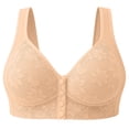 thumbnail image 2 of Stamzod Bras for Women No Underwire Front Closure Seamless Bra Wireless Lace Bralette Supportive Sports Bras, 2 of 10