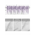 thumbnail image 4 of Valances for Windows Abstract Rod Pocket Cafe Window Treatments Valance Curtains for Kitchen Bathroom Laundry Basement Windows 60"x18", 4 of 9