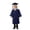 Black, variant on Toddler Graduation Cap and Gown with 2026 Tassel and Gold Stole Navy Cap and Gown for Kids Kids Ceremony Party Gift