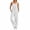 White, variant on Avolia Women's Washed Denim Jumpsuit Sleeveless Wide Leg Casual Overalls Relaxed Fit Pant