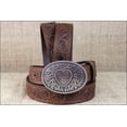thumbnail image 3 of Justin Girls Aged Bark Western Scroll Trophy Belt 815BD, 3 of 6
