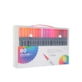 thumbnail image 3 of Metallic Markers Dual Tip 80 Colors Double Line Pens Dream Metal Gel Pens Shimmer Highlighters for Journaling Hand Account Coloring Art Supplies by PALIFEUR, 3 of 8