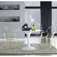 thumbnail image 4 of Hawthorne Collections 18.5" Modern Plastic Dining Arm Chair in Yellow, 4 of 4