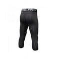 thumbnail image 2 of Topumt Men's Compression Capris Gym Sports Tights Running Basketball 3/4 Pants Tight fit, 2 of 5