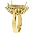 thumbnail image 3 of 14k Yellow Gold Diamond Halo Natural Mystic Topaz Ring Large Oval 18x13mm, size 5.5, 3 of 4