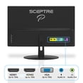 thumbnail image 3 of Sceptre IPS Monitor para juegos 1080p de 22 pulgadas 75 Hz HDMI x2 99% sRGB hasta 320 Lux Filtro de luz azul Altavoces incorporados, negro máquina (Serie E225W-FPT), 3 of 5