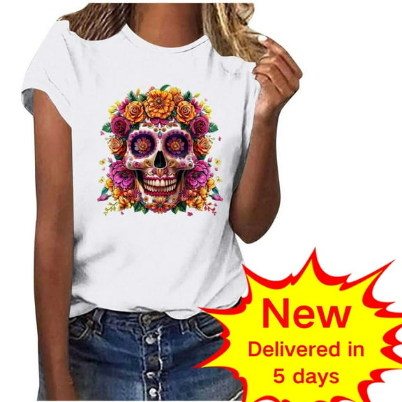 Fall Pohista Womens Tops Trendy Tshirts for Women V Neck Womens Blouses Casual Short Sleeve Blouses for Women Business Casual new arrivals Fashion Gifts