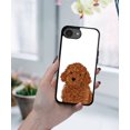 thumbnail image 5 of WIRESTER Shockproof Soft Rubber Cover Case for Apple iPhone 16e 6.1" 2025, Brown Toy Poodle Dog, 5 of 5