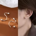 thumbnail image 5 of GKNET 2pcs Stainless Steel Spiral Twisted Lip Ring Tongue Piercing Heart Star Ear WY4-A1, 5 of 9