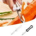 thumbnail image 1 of Pelador de Acero Inoxidable, Mango Ergonómico, Apto para Lavavajillas, Preparación Rápida de Alimentos, Versátil para Verduras y Frutas, Cómodo para Diestros y Zurdos, Tamaño 17 X 1,5 Cm., 1 of 4