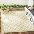 thumbnail image 2 of SAFAVIEH Beach House Richard Geometric Indoor/Outdoor Area Rug, Cream/Olive, 5'3" x 7'6", 2 of 6