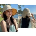 thumbnail image 3 of Womens Wide Brim Sun Hats UPF50+ UV Packable Beach Hat Summer Bow Decoration Bucket Cap for Travel, 3 of 7