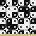 thumbnail image 1 of Geometric Sofa Upholstery Fabric by the Yard, Minimalist Forms Shaping Internal Squares Mosaic Modern Design Repetition, Decorative Fabric for DIY and Home Accents, Black and White by Ambesonne, 1 of 5