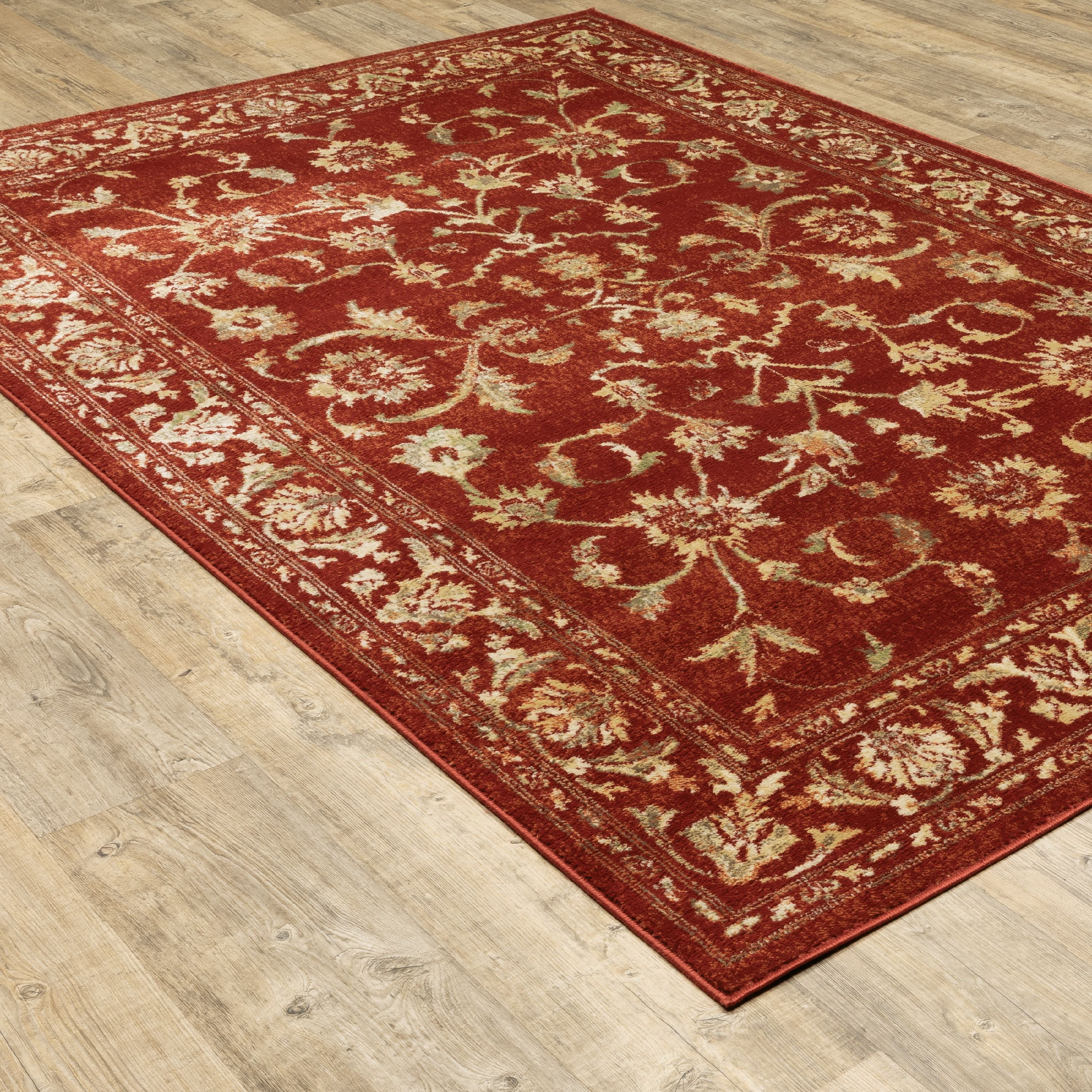 Avalon Home Jasmine Persian Traditional Area Rug, Red