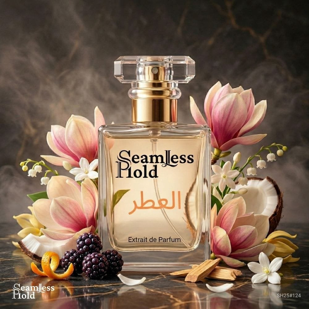 Seamless Hold Magnolia Aura Floral Coconut White Floral Perfume for Women Parfum | Inspired Luxury Fragrance | Long-Lasting Scent - 3.4 oz (100 ml)