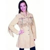 Western Jacket Womens Leather Fitted Beaded Fringe L615