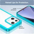 thumbnail image 4 of Case for Xiaomi Mi 13 Phone Case Slim Dropproof [Defend from Drop/Scratch/Slip/Fingerprint] Clear Acrylic Hard Back Soft TPU Bumper Hybrid Phone Cover for Xiaomi Mi 13-Crystal Blue, 4 of 16