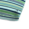 thumbnail image 3 of Jordan Manufacturing 72" x 21" Osio Nomad Blue and Green Stripe Rectangular Outdoor Chaise Lounge Cushion with Ties and Hanger Loop, 3 of 11
