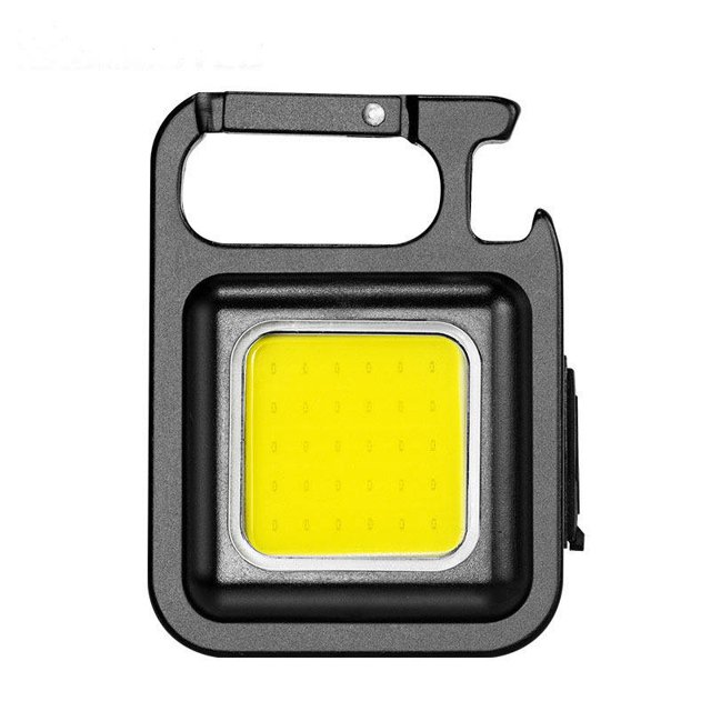 Linternas pequeñas, lúmenes, recargables, impermeables, portátiles, con luz LED, llavero, 4 modos, mini luces de trabajo con plegable (paquete de 2)
