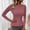 Hot Pink, variant on Baqcunre Sweaters For Women Women's Autumn And Winter Solid Round Neck Pullover Long Sleeve Knitted Sweater Top Crewneck Sweatshirts Womens Tops Black L