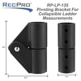 thumbnail image 3 of Pivoting Bracket for Collapsible RV Ladder 2 Pack, 3 of 7